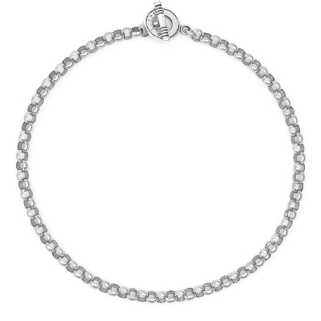 Giovanni Raspin zilveren jasseron collier Rolo T-bar