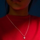 Little Star collier Sirus hart me diamantjes