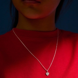 Little Star collier Sirus hart me diamantjes
