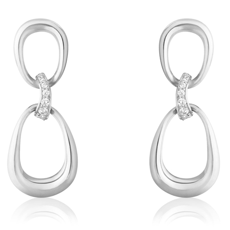 Georg Jensen oorbellen Offspring Interlocked