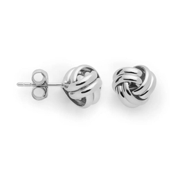 Bastian Inverun zilveren oorstekers knot 47501
