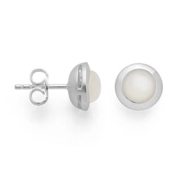 Bastian Inverun zilveren oorstekers maansteen 1.63ct