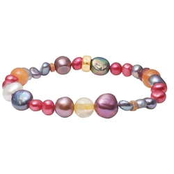 Heide Heinzendorff armband apetiet, peridot, amethist, amazoniet