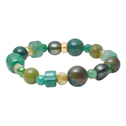 Heide Heinzendorff armband agaat, kwarts, jasper