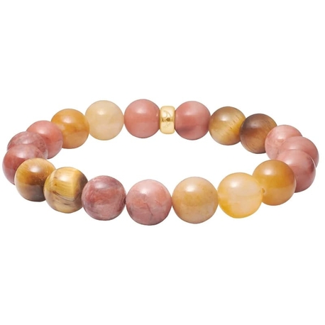 Heide Heinzendorff armband tijgeroog, jade en jasper