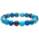 Heide Heinzendorff armband spong kwarts, blauw agaat, lapis en howliet