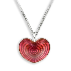 Nicole Barr collier met rood hart NN0624A