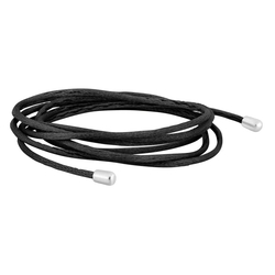 Heide Heinzendorff zwart koord collier 100 cm