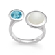 Bastian Inverun ring Moon Touch met topaas en maansteen