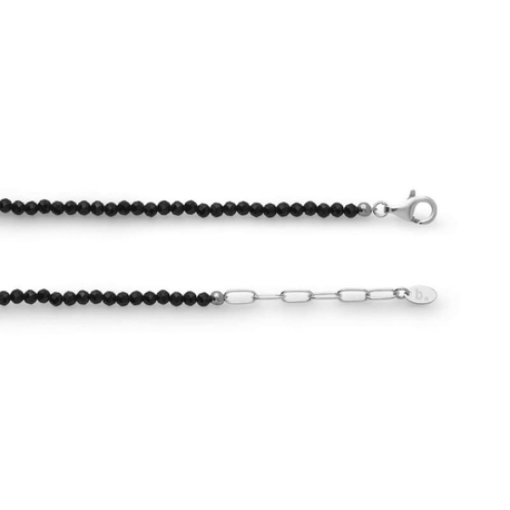 Bastian Inverun ketting met zwart spinel 42-45 cm