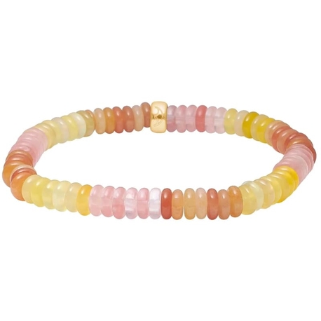 Heide Heinzendorff armband agaat, kersenkwarts en aventurijn