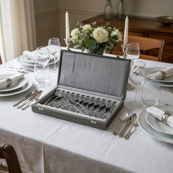 12 zilveren viscouverts Haags lofje De Zilverfabriek te Voorschoten anno 1930