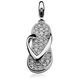 Zinzi charms280 zilveren slipper zirkonia