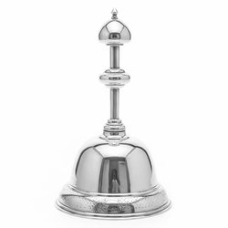 Zilveren tafelbel 1872 met de originele binnenbel