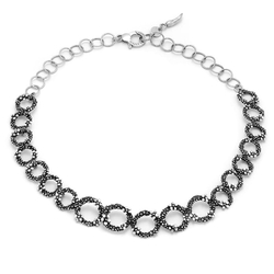 Giovanni Raspini zilveren collier Wildflowers