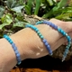 Heide Heinzendorff armband blauw spons kwarts, howliet en hematiet