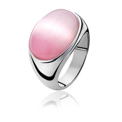 Zinzi ring met roze Cat Eye Zir672