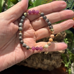 Heide Heinzendorff armband jasper en sponskwarts