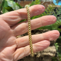 Heide Heinzendorff flex armband verguld zilver 6 mm