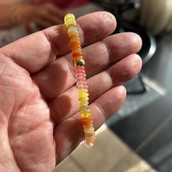 Heide Heinzendorff armband agaat, kersenkwarts en aventurijn