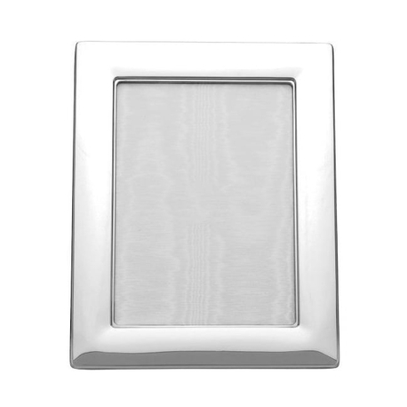 Zilveren fotolijst glad breed montuur, fotomaat 13x18 cm