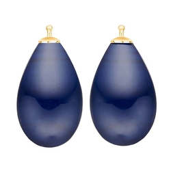 Heide Heinzendorff donker blauwe aanhangers E43 zilver stokje