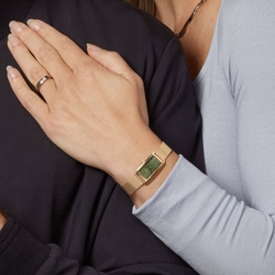 BOCCIA Titanium verguld horloge groen 3366-03