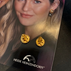 Heide Heinzendorff verguld zilveren oorstekers Ann mat