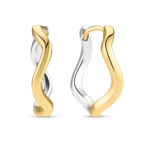 Sif Jakobs vergulde creolen Ellera Waves Pianura