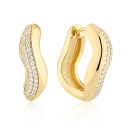 Sif Jakobs verguld zilveren creolen Glorenza Grande