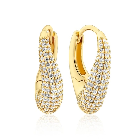 Sif Jakobs verguld zilveren creolen Glorenza Piccolo