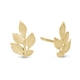 Christina vergulde oorstekers Leaf Beauty 671-G138