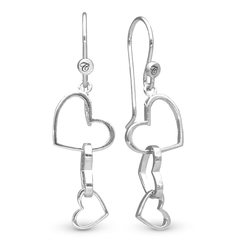 Christina zilveren oorbellen Dancing Love 670-S98