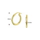 SilGold oorringen ronde buis 2,5 mm