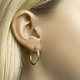 SilGold oorringen ronde buis 2,5 mm