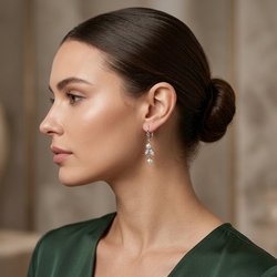 lange oorbellen kristal glaspareltjes GL