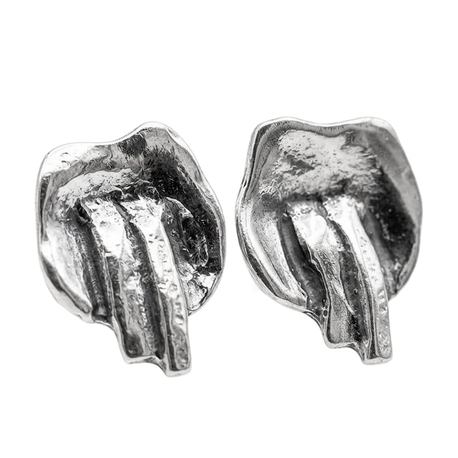 Zilver oorstekers bloem Harrie Lenferink