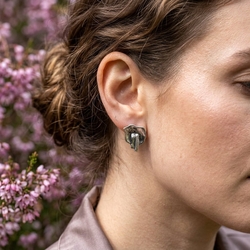 Zilver oorstekers bloem Harrie Lenferink