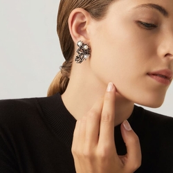 Giovanni Raspini zilveren Anemone oorbellen