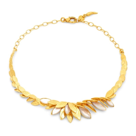 Giovanni Raspini verguld zilveren collier Gold Skin