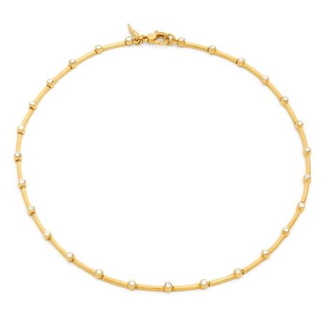 Giovanni Raspini verguld zilveren collier Satellite