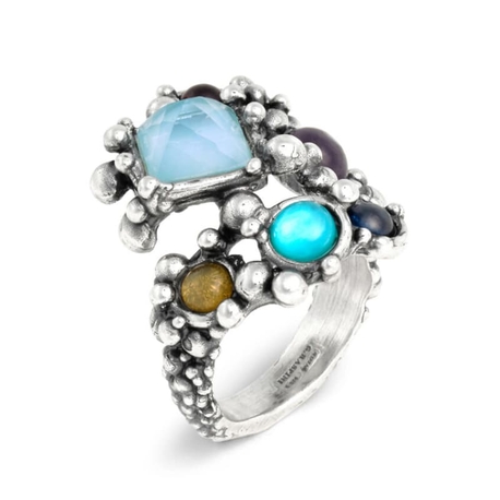 Giovanni Raspini zilveren ring Cocktail