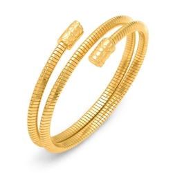 Giovanni Raspini verguld zilveren armband Tubogas small double