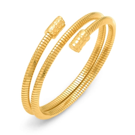 Giovanni Raspini verguld zilveren armband Tubogas small double