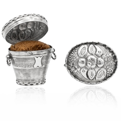 Zilveren loddereinmandje anno 1835