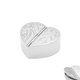 Zilver pillendoosje hart met graveringen