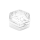 Zilveren doosje zeskant 2,5 x 2,5 cm