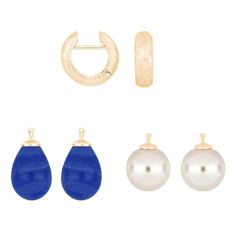 Heide Heinzendorff giftset Stella mat verguld blauw