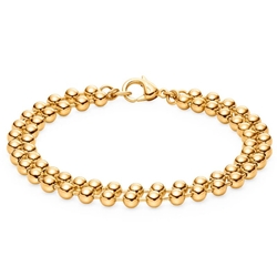 BOCCIA Titanium vergulde armband bolletjes