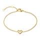 BOCCIA Titanium vergulde armband hartje